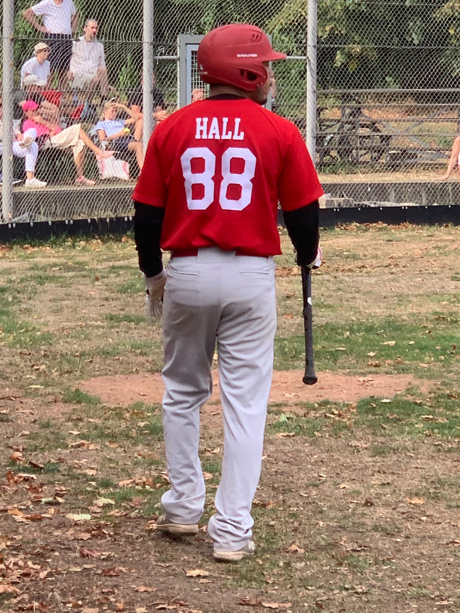 Cedric Hall von den Main-Taunus Redwings beim Spiel in Frankfurt
