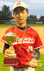 Junwoo Baek mit der Auszeichnung als Best Pitcher der Deutschen U12-Meisterschaft 2025