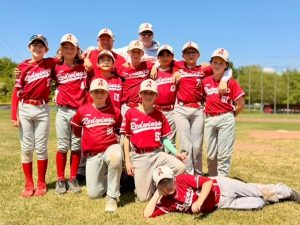U12-Schüler 1 der Main-Taunus Redwings nach dem erfolgreichen Spieltag