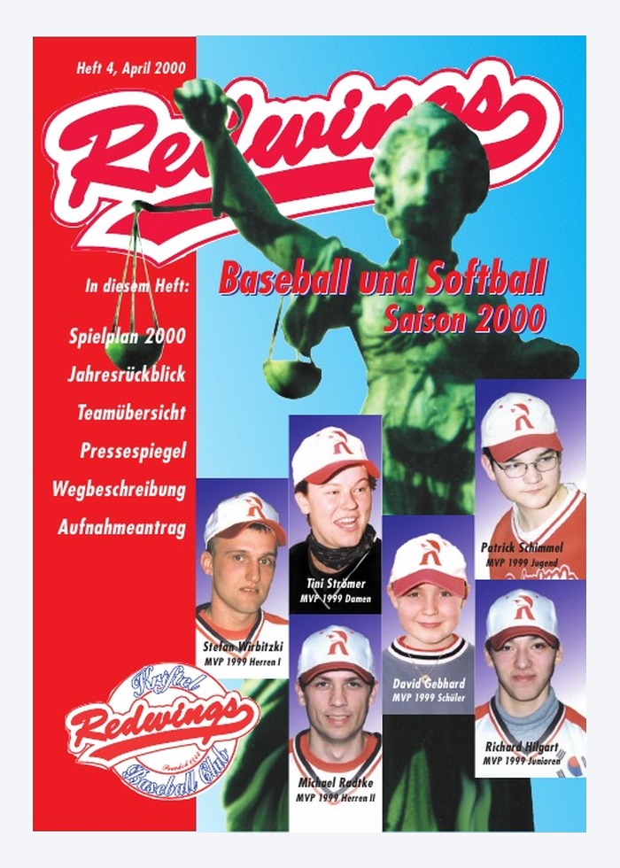 Cover der Redwings Saisonbroschüre 2000