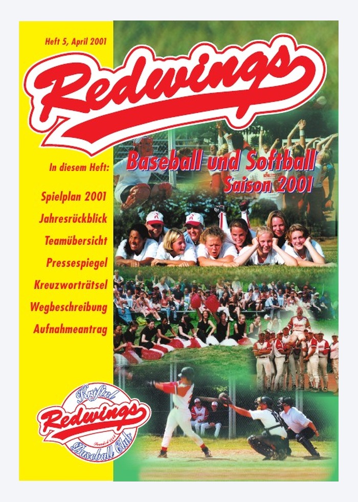 Cover der Redwings Saisonbroschüre 2001