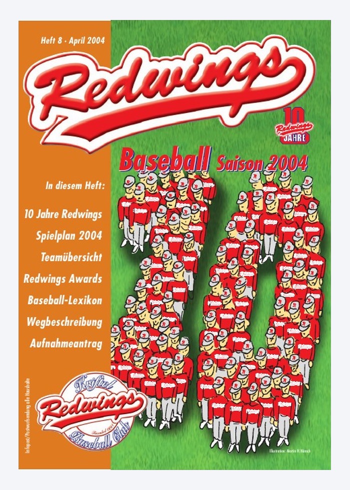 Cover der Redwings Saisonbroschüre 2004