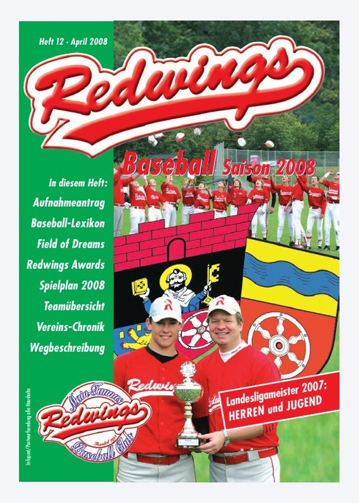 Cover der Redwings Saisonbroschüre 2008