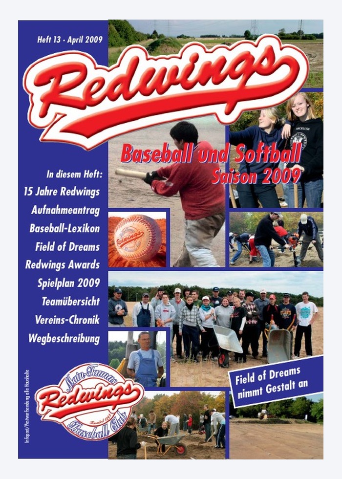 Cover der Redwings Saisonbroschüre 2009