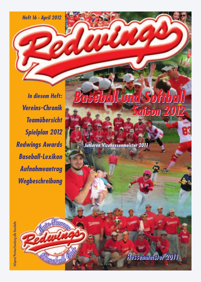 Cover der Redwings Saisonbroschüre 2012