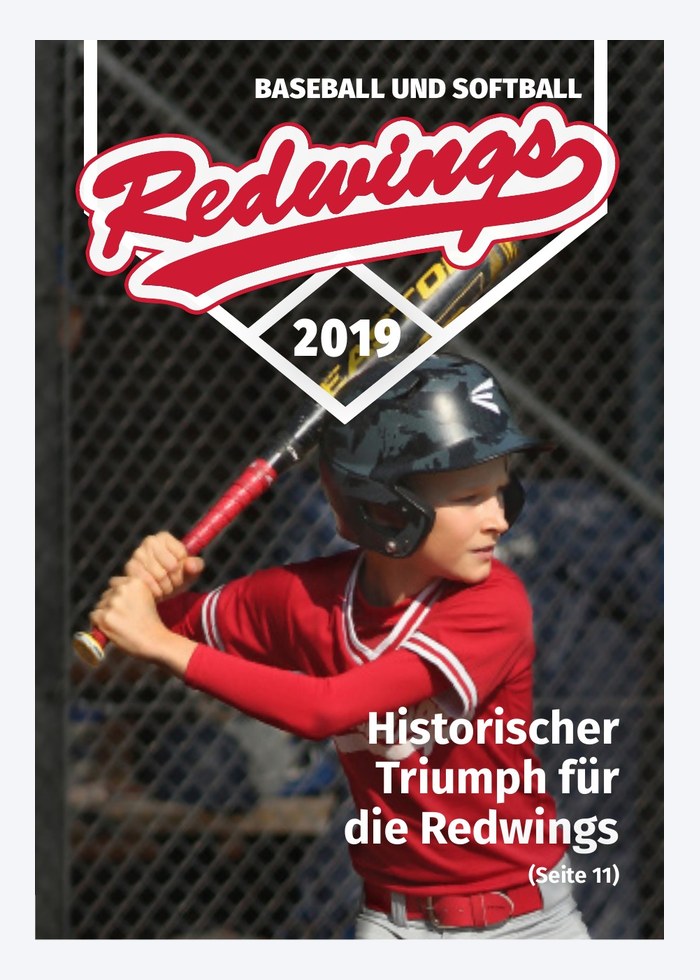 Cover der Redwings Saisonbroschüre 2019